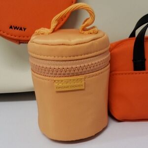 🧡Dagne Dover MILA Keychain bag in limited edition color Tangerine Dream NWT